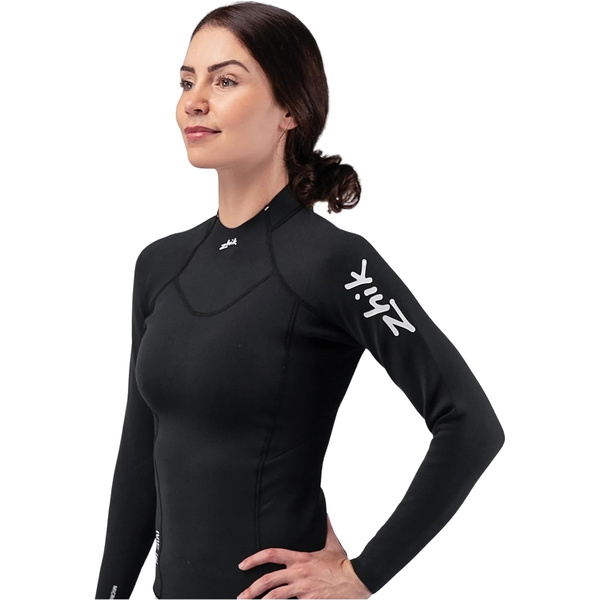 2026 Zhik Womens Microfleece Neoprene Wetsuit Top DTP-0530-BLK - Black